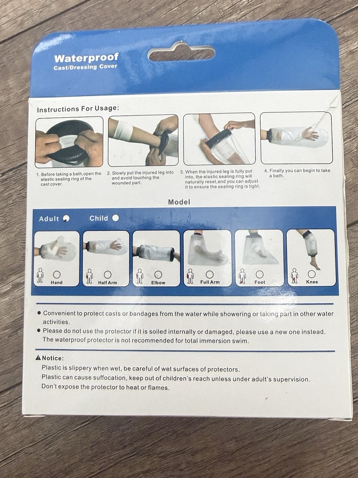 Waterproof Full Arm Cast Cover – Shower Protector