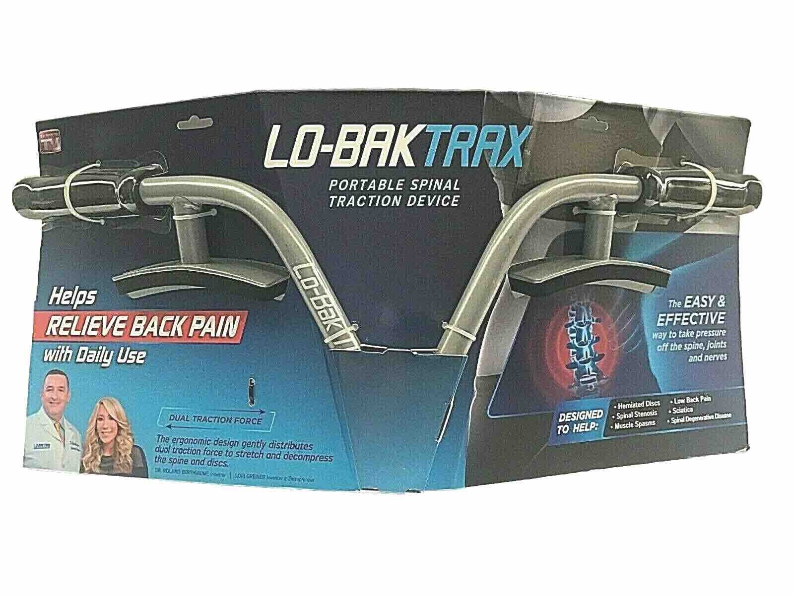 LO-BAK TRAX Portable Spine Traction Device w/ Instructional DVD Sciatica