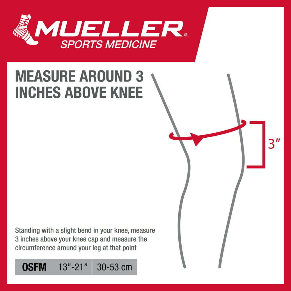 Mueller Adjustable Knee Brace Support – One Size Fits Most – Max Support Level