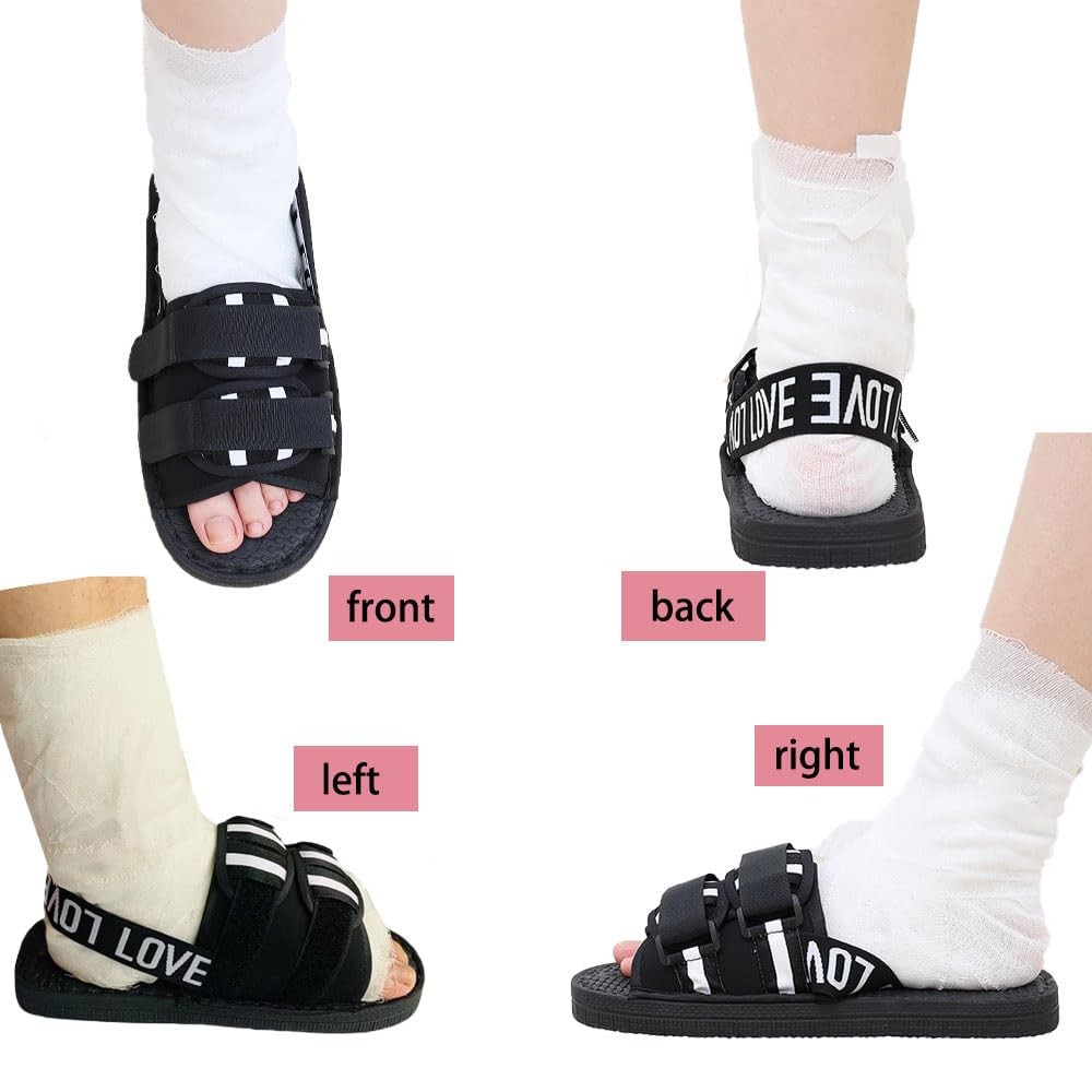 Post Op Shoe for Broken Foot,Adjustable Walking Boots,Fracture Shoes,for Foot…