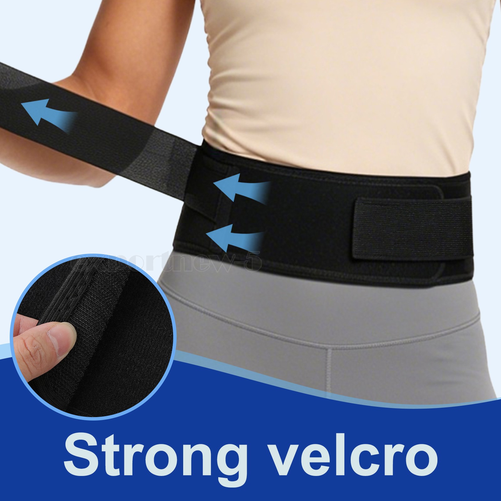US Self Heating Magnetic Back Support Lower Lumbar Brace Adjust Belt Pain Relief