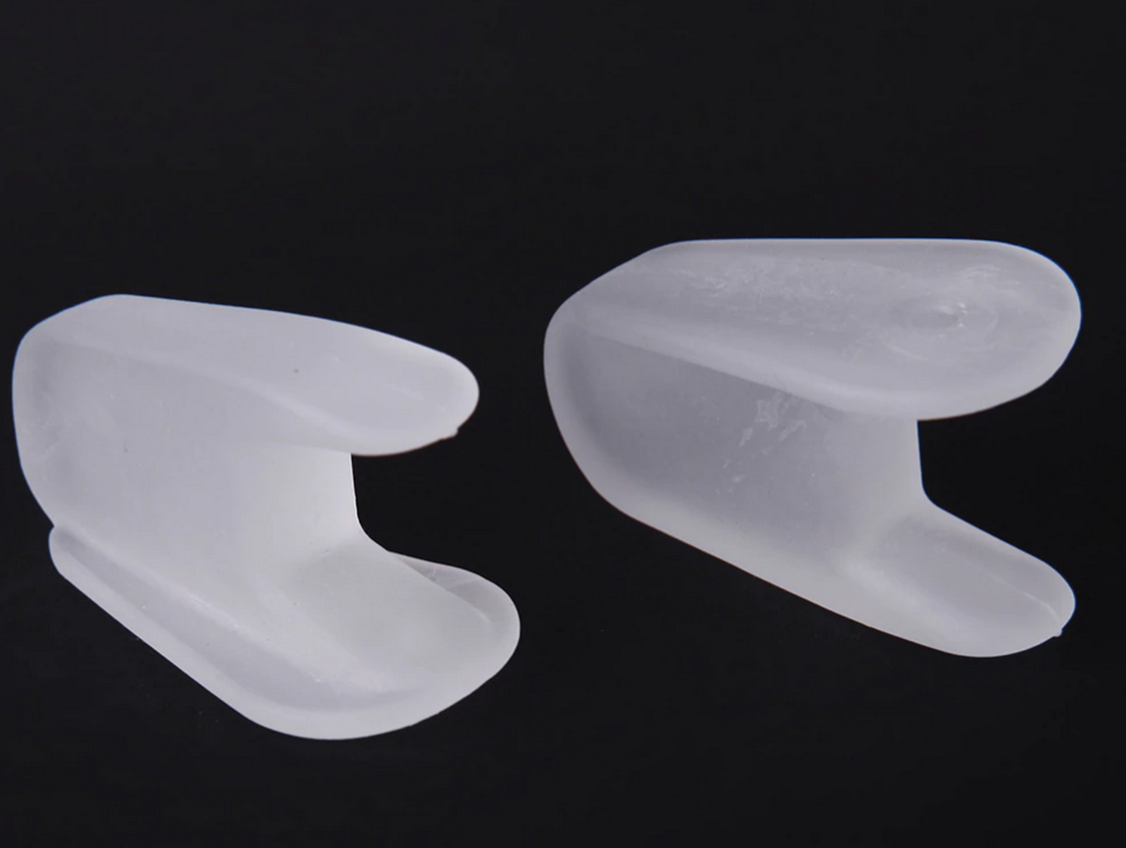 1 Pair Silicone Orthotic Toe Corrector Seperator Wedge Hallux Valgus Large