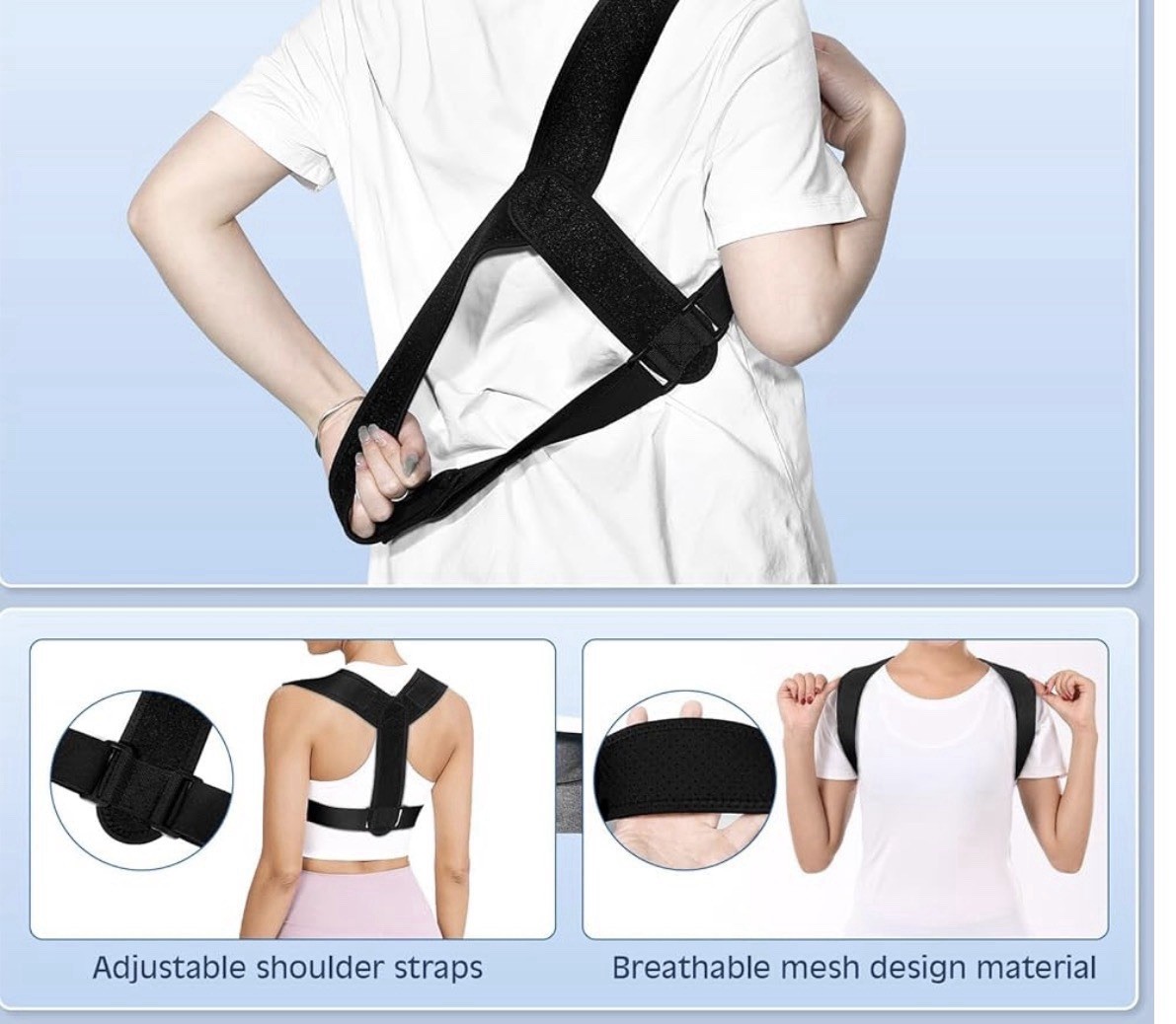 Back Straightener Posture Corrector Comfortable Shoulder Clavicle Adjustable New