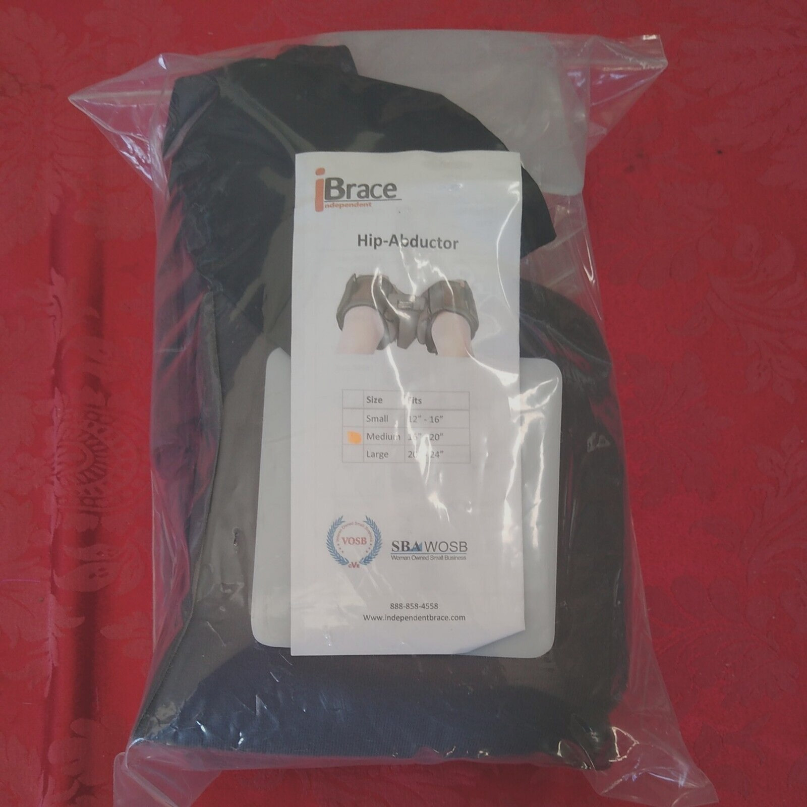 iBrace Hip Abductor Brace w Air Assist Size Medium 16-20 inch