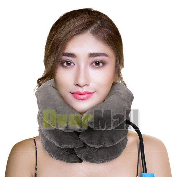 USA Cervical Neck Traction Device Inflatable & Adjustable Neck Stretcher Pillow