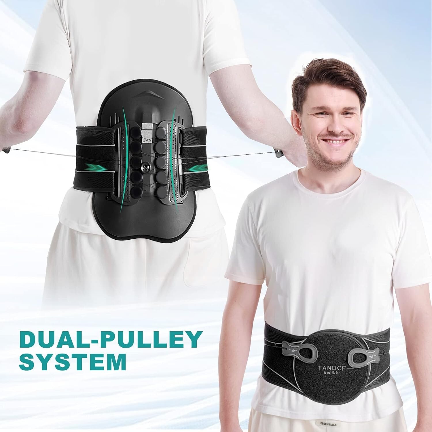 LSO Spine Decompression Support-Entire ARC Back Brace for Women & Men, 3D PAD…