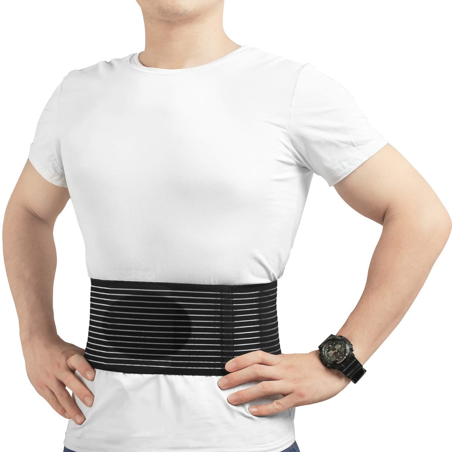Umbilical Hernia Belt Navel Truss Belly Protector Abdominal Binder Support US