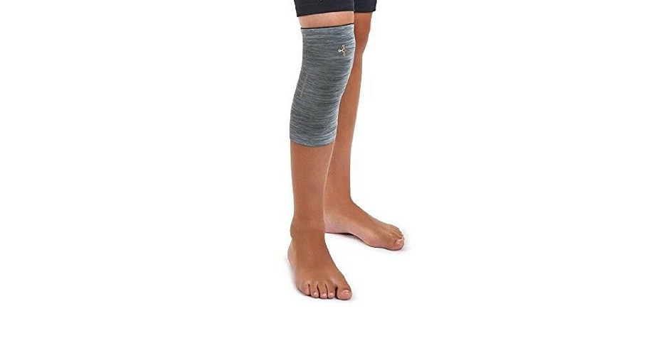 NEW Tommie Copper Boy’s Core Compression Iron Gate Heather Knee Sleeve, Sz. L