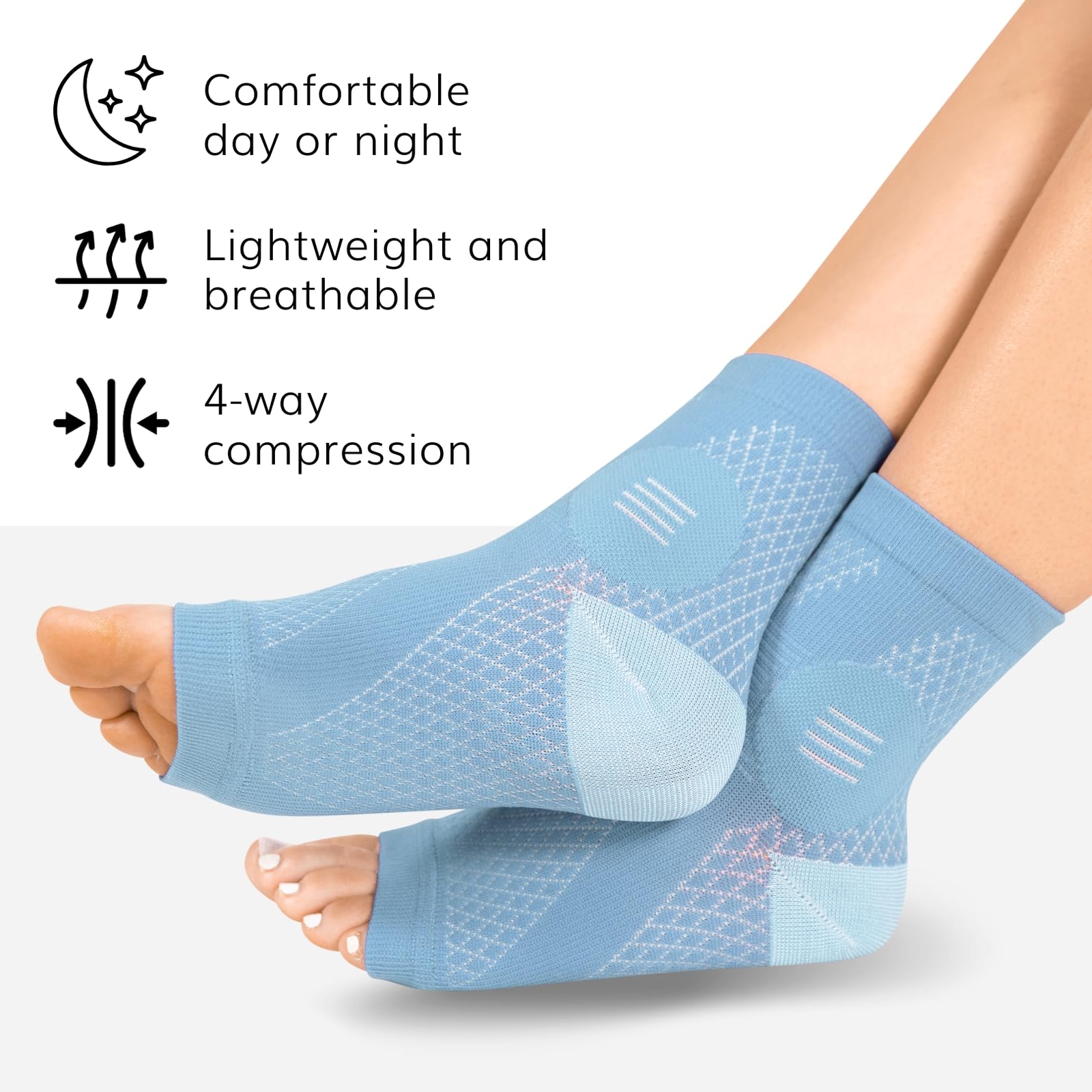 Neuropathy Socks – Peripheral Neuritis Compression Diabetic Toeless Foot Slee…
