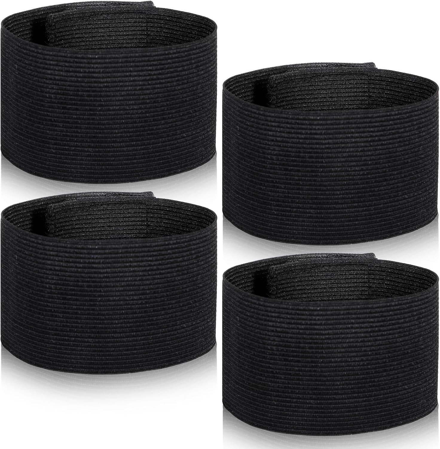 Black Boot Straps, 4 PCS Elastic Polyester Ankle Straps for Cowboy Boots, Elasti