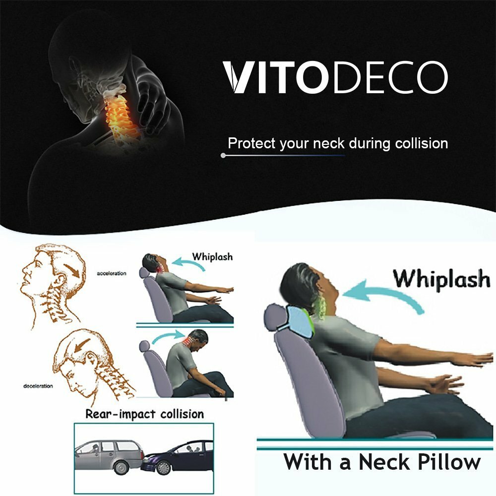Memory Foam Car Lumbar Support & Neck Pillow Set – Comfort Kit
