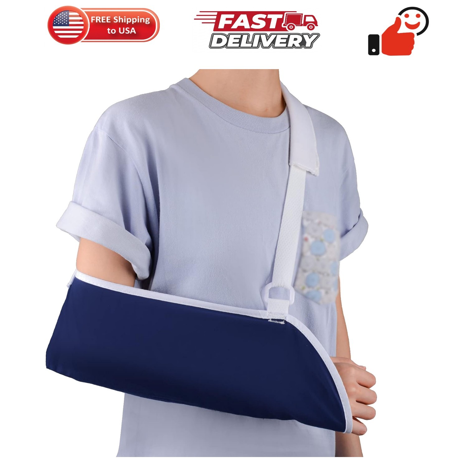 Arm Sling for Shoulder, Elbow, Wrist Injuries, Arm Sling Suitable for Teenage…