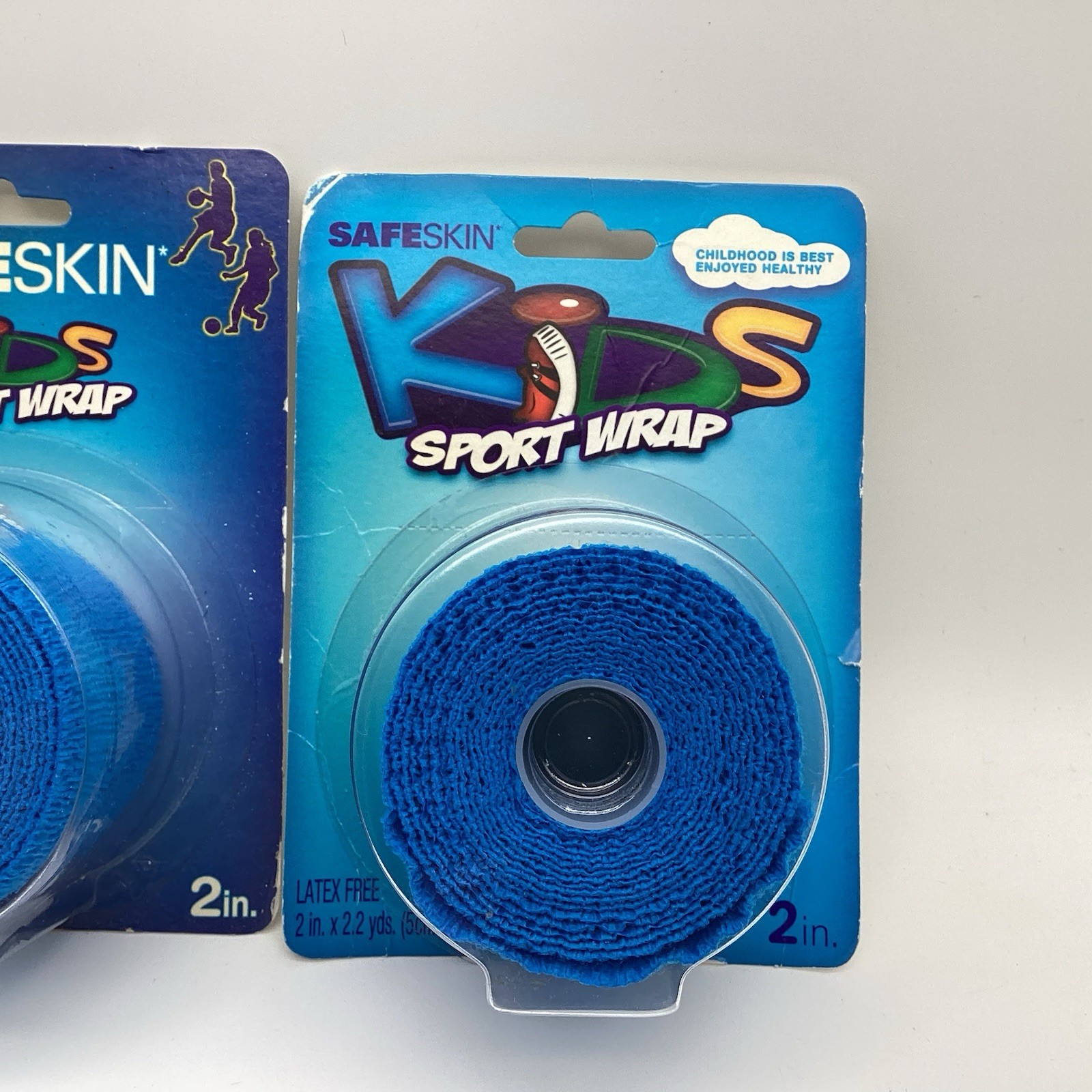 New SafeSkin Kids Sport Wrap Latex Free 2 rolls 2 Inch By 2.2 yds per roll NIP