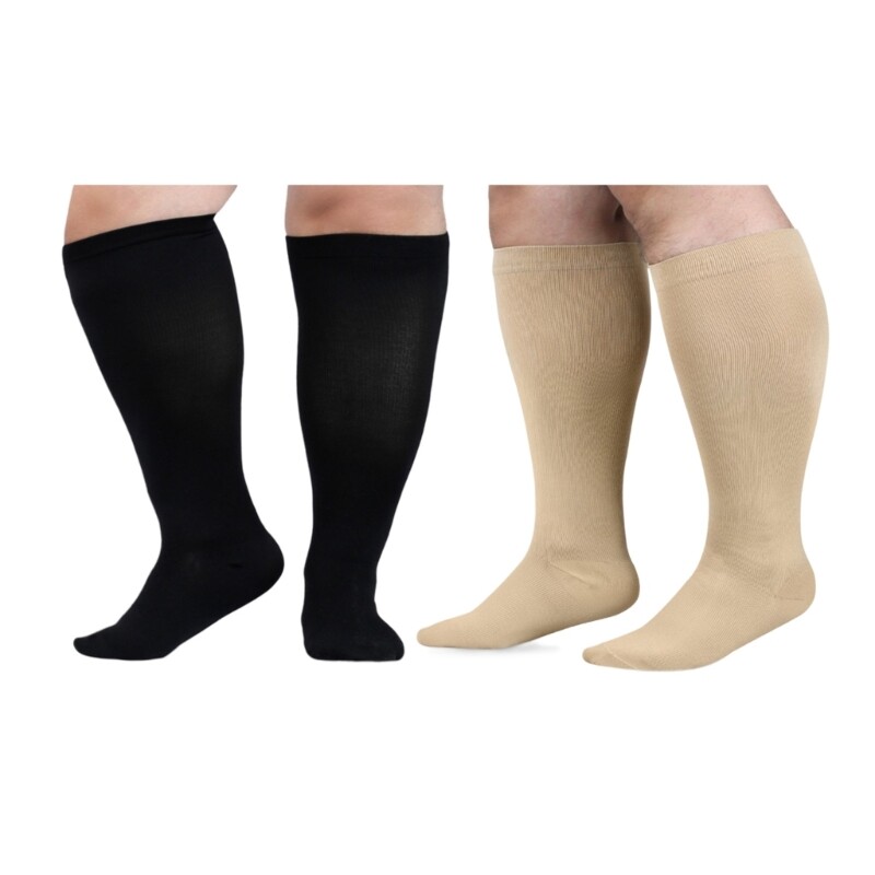 Large Size Compression Socks Stockings for Nurses Running Sports Pregnant Travel