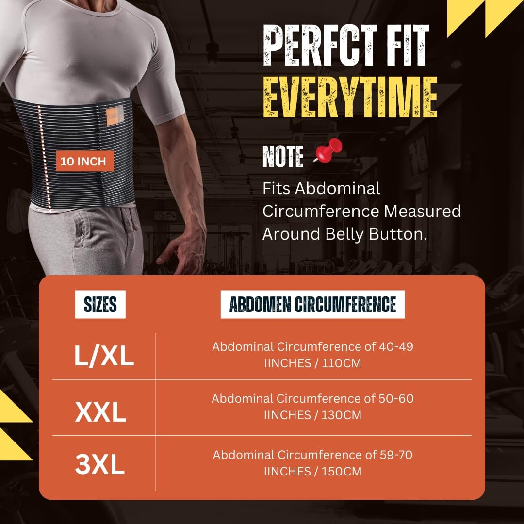 Everyday Medical Plus Size Umbilical Hernia Support Belt I Pain and Discomfort R