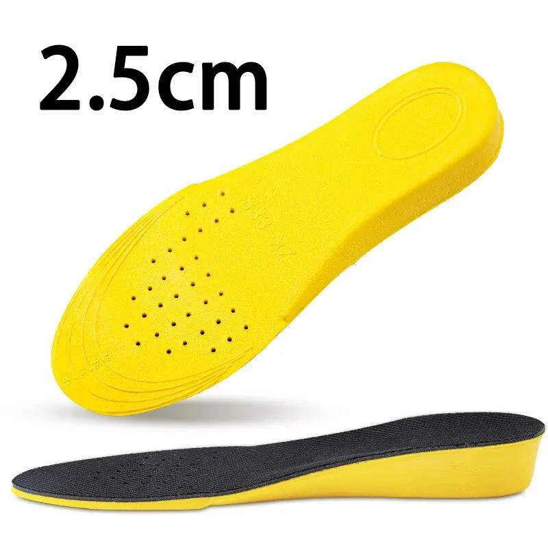 2Pcs/4Pcs New Comfortable Shock-absorbing Insole 1.5-3.5cm Height-increasing Ins