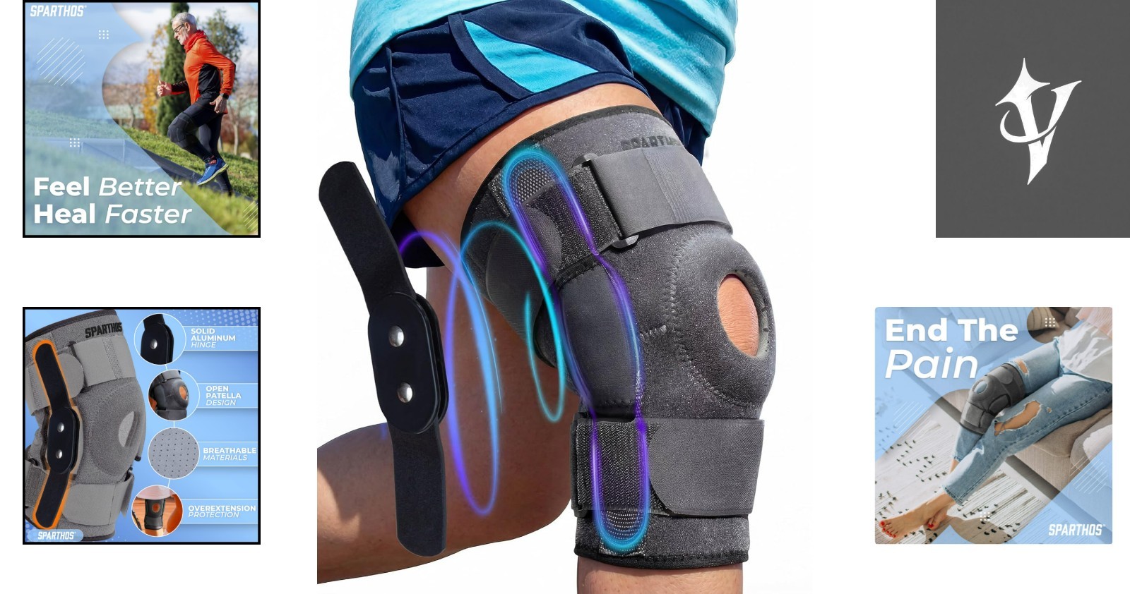 Adjustable Hinged Knee Support – Effective Pain Relief for Sports & Daily Use