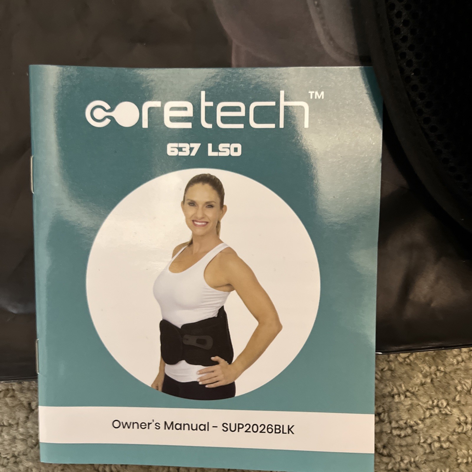 Coretech 637 LSO Back Support & Stabil Brace S-4XL 25″-68″ Waist ~ SUP2026BLK