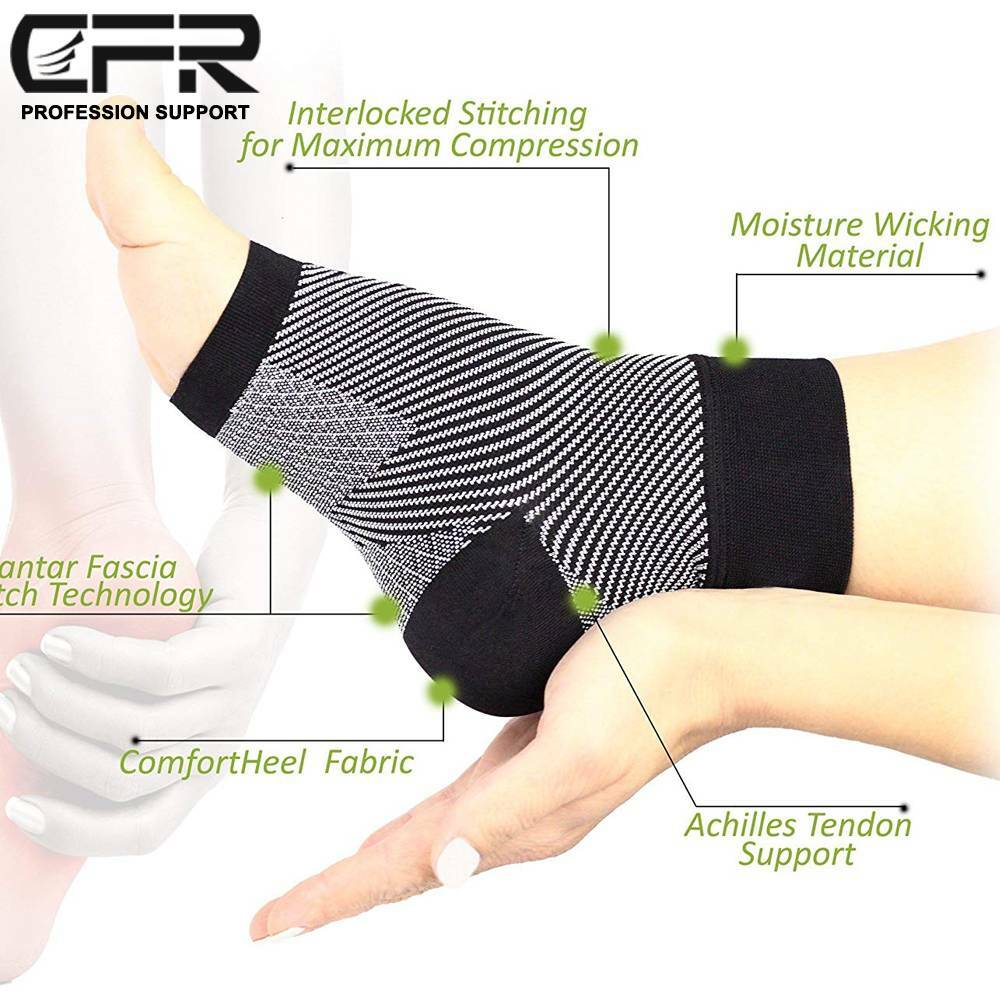 Compression Ankle Socks Foot Heel Sleeve Arthritis Pain Relief feet Support CFR