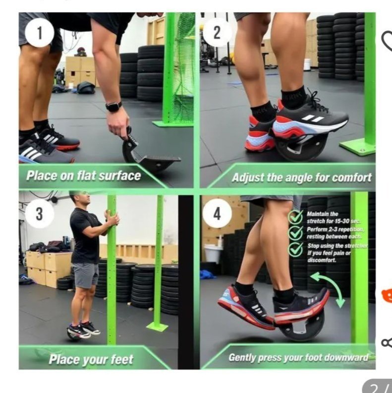 Foot Rocker Durable Calf Stretcher Achilles Tendon Relief Recovery Non-Slip