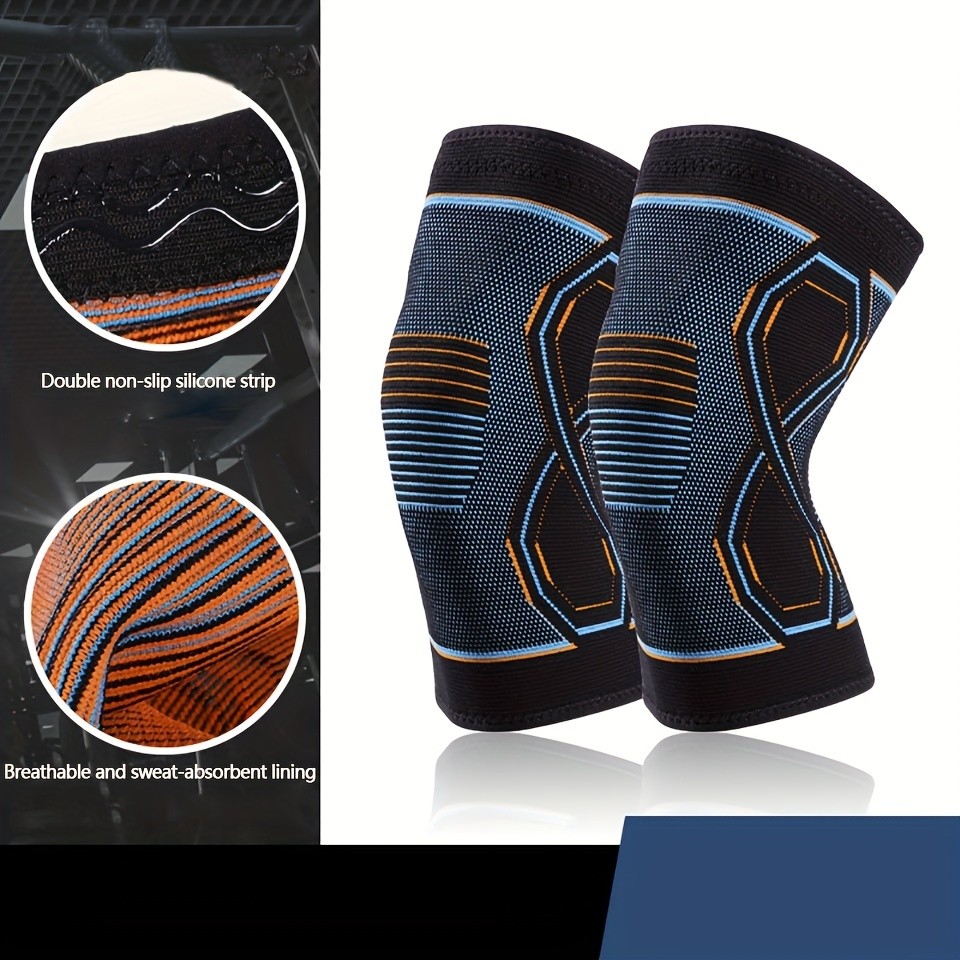 1/2*Compression Knee Brace Sports Stretch Knitted Knee Support,Joint Pain Relief