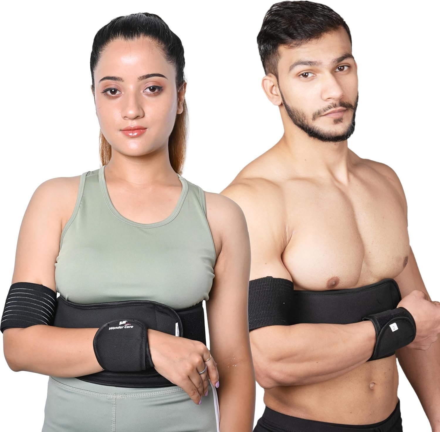 Left Right Shoulder Immobilizer Arm Sling Elastic Brace for Clavicle Collar B…