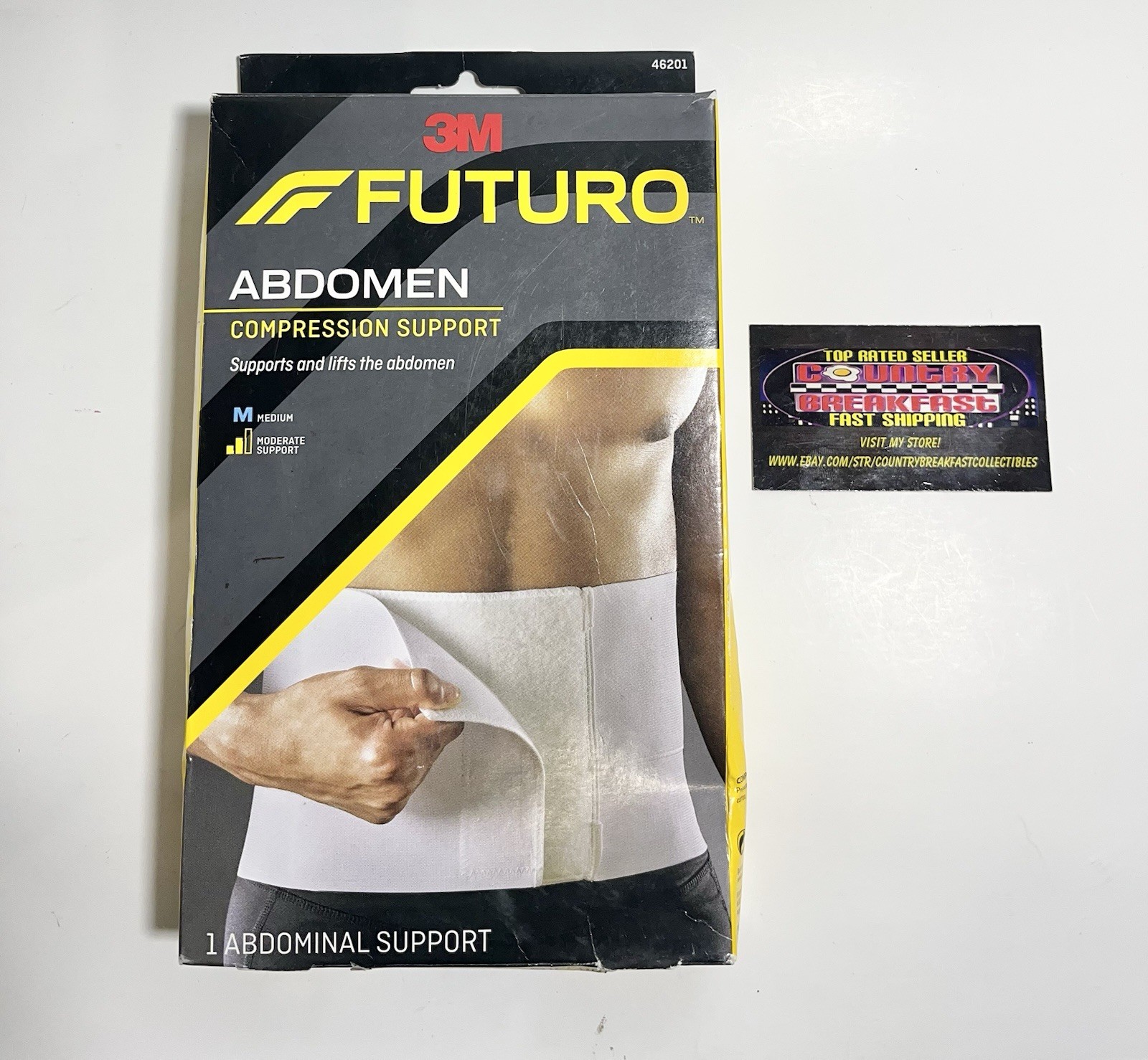 3M Futuro Abdomen Compression Surgical Binder Medium Moderate Support 46201 3 PK