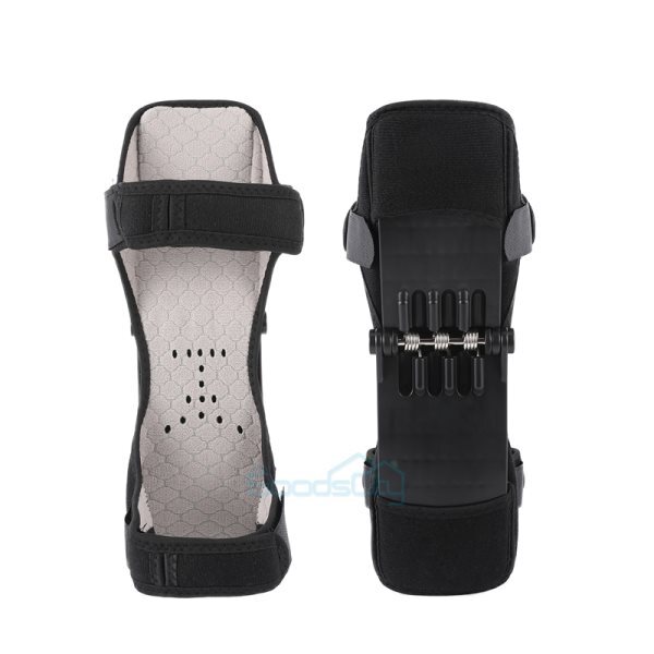 2PCS Spring Powered Knee Support Brace Sport Kneecap Joint Booster Protector Run