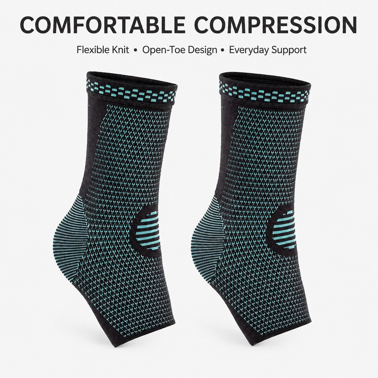 Ankle Compression Sleeve Foot Support Socks for Men Women Sports Walking