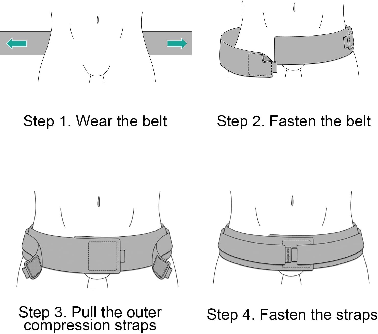 Lightweight Back Brace for Lower Back Pain Under Clothes – Relief from Sciati…