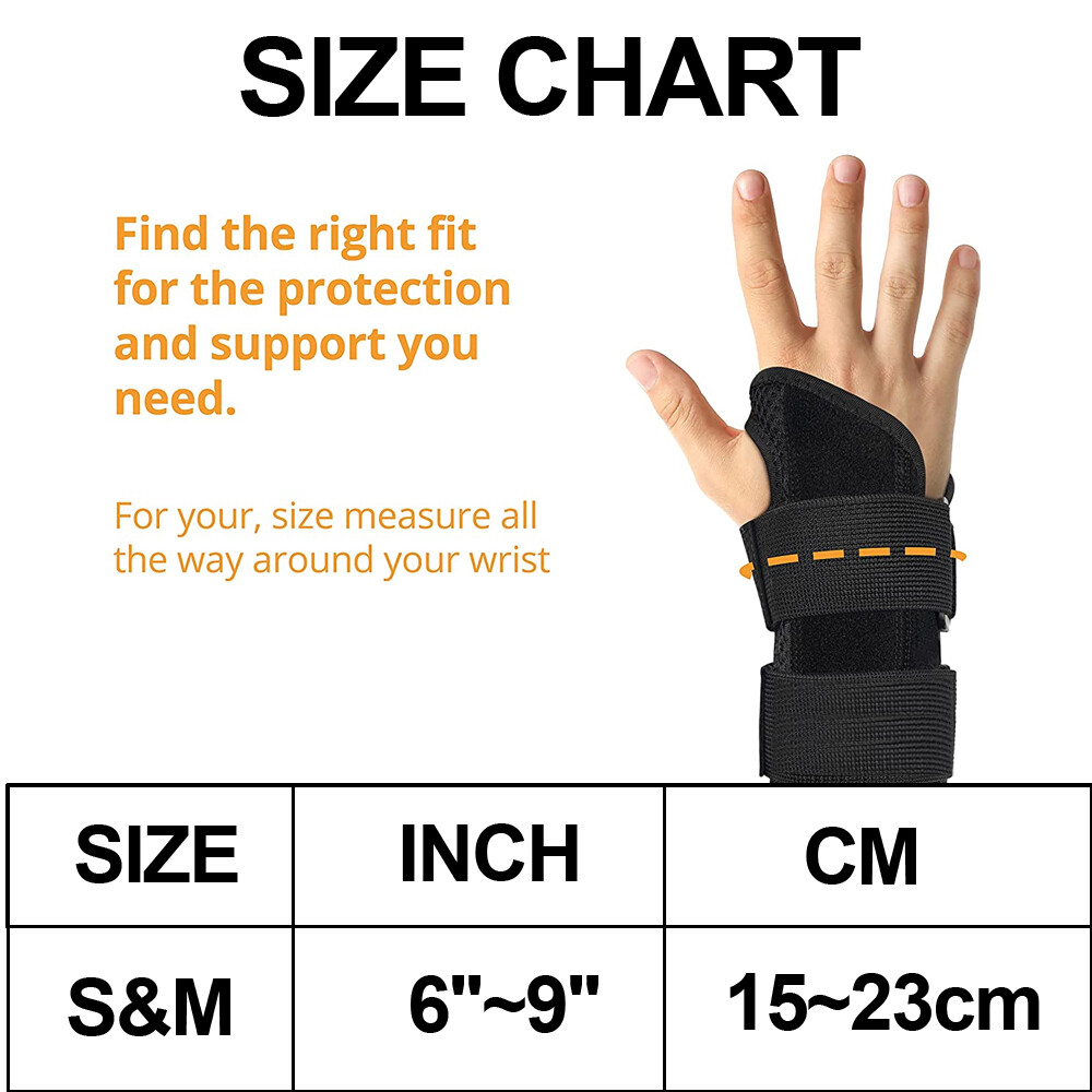 Right Left Wrist Hand Support Brace Splint Carpal Tunnel Sprain Arthritis Sports