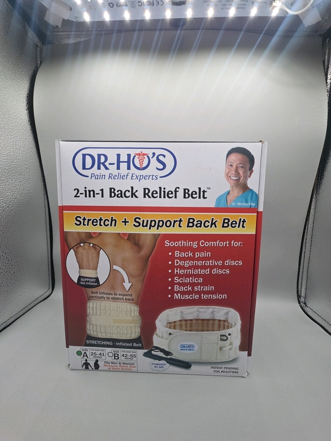 DR-HO’S 2 in 1 Back Relief Stretch and Support Belt