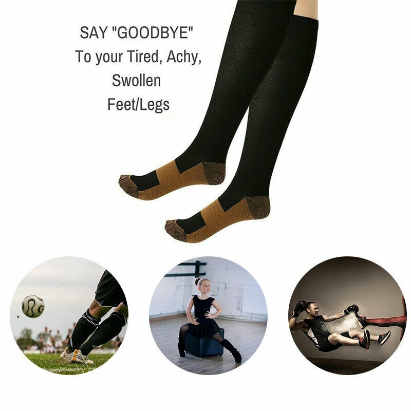 Premium Compression Socks (20-30mmHg) Best for Nurse Medical Running Athletic