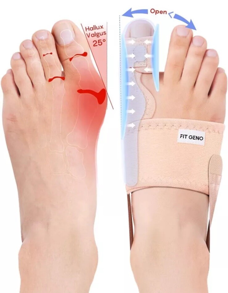 Bunion Corrector Adjustable Washable Women & Men Big Toe NEW