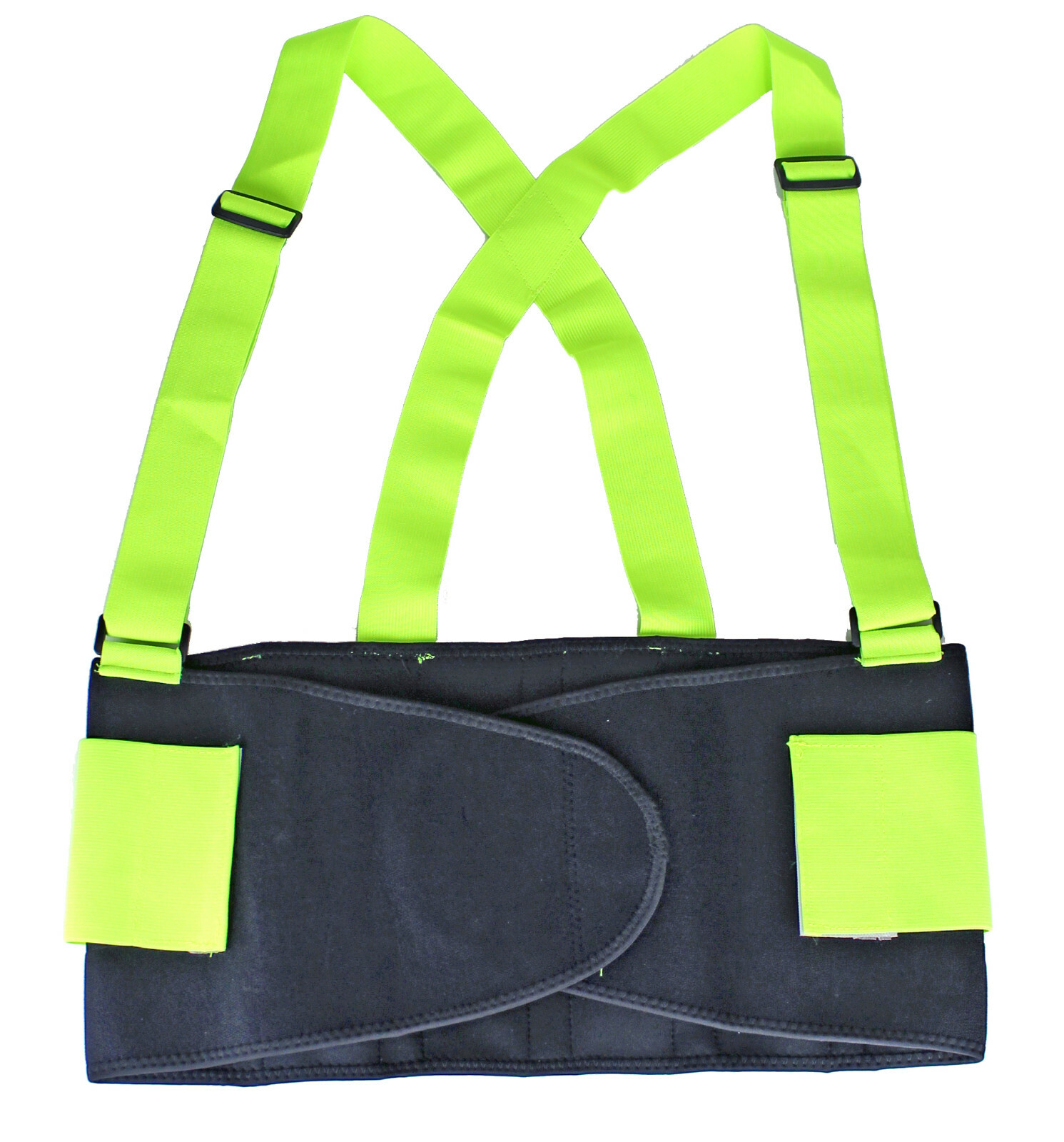 Heavy Duty Lift Lumbar Lower Back Waist Support Belt Brace Suspenders for Work