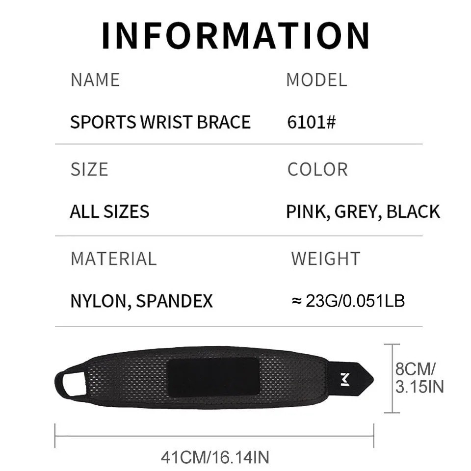 Breathable Wrist Brace Sports Fitness Support Joint Pain Sprain Protection