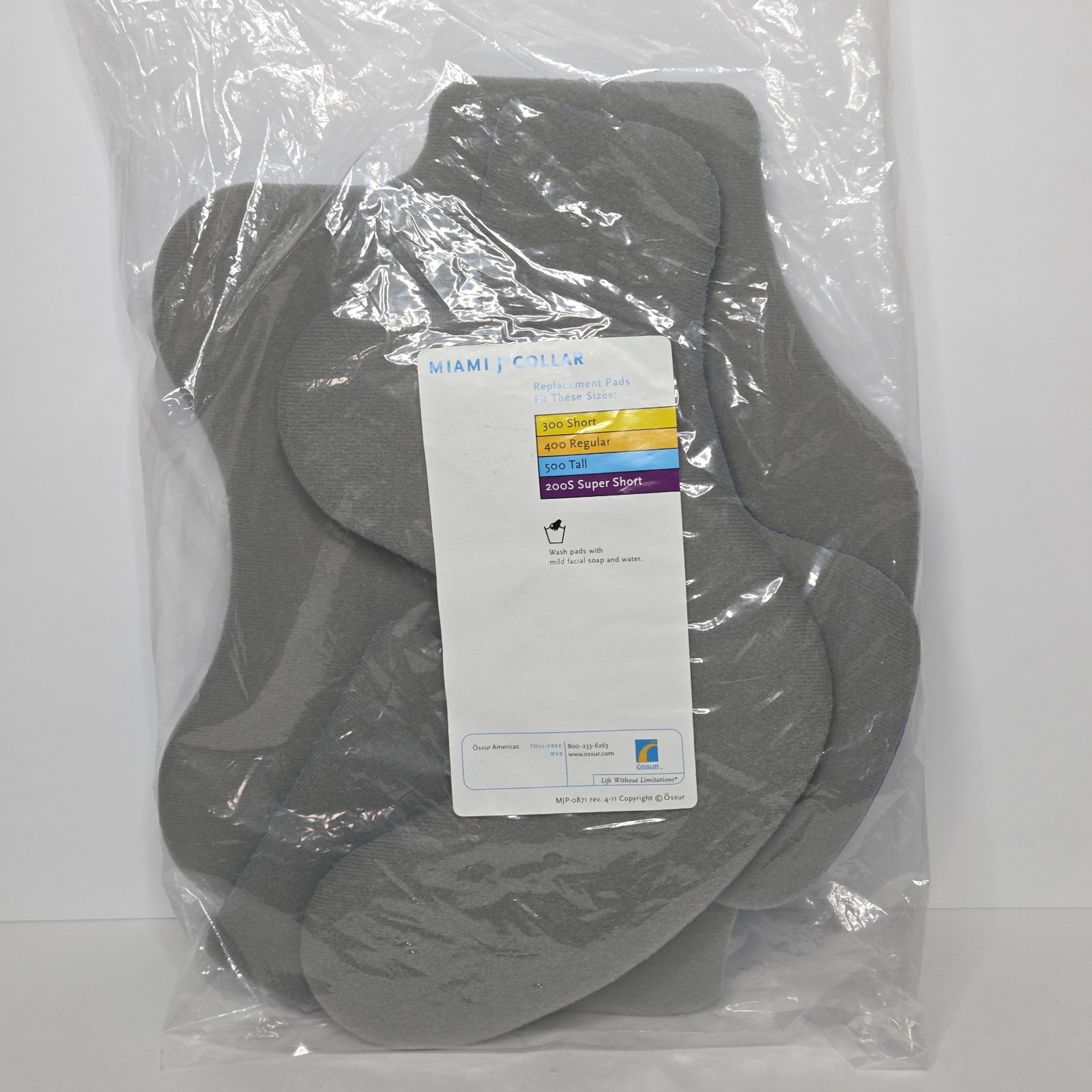 OSSUR MJP-100 Miami J Collar Adult Replacement Pad Set New – Sealed Bag