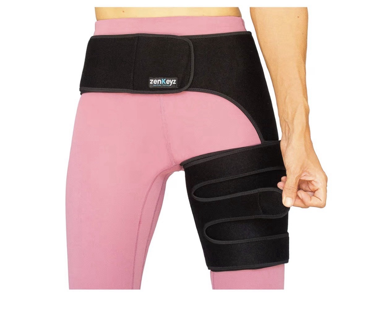 Hip Brace for Men and Women – Copper-Infused Neoprene Support, Adjustable – LEFT