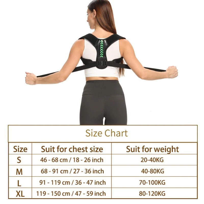 Posture Corrector Adjustable Back Brace Shoulder Support Clavicle Belt Men Women