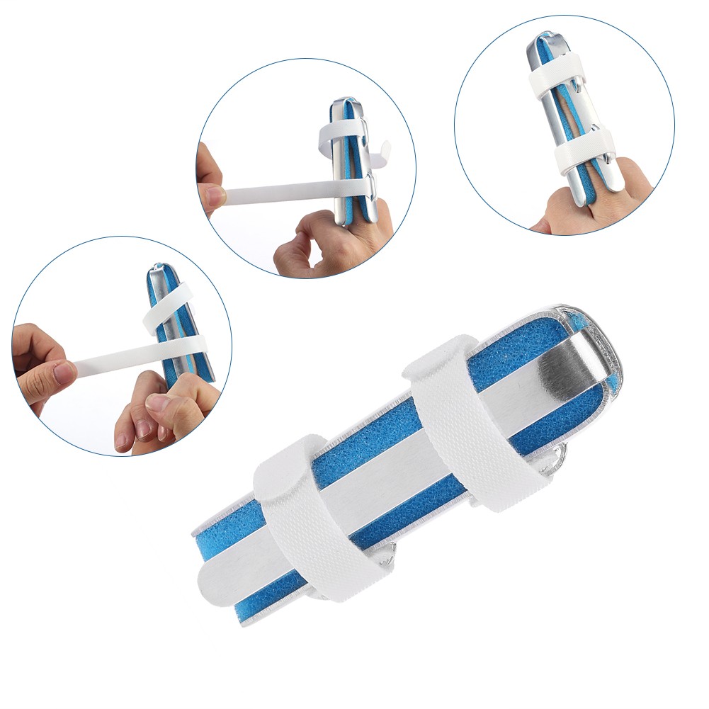 Aluminium Finger Hand Splint Recovery Injury Pain Correction (L)