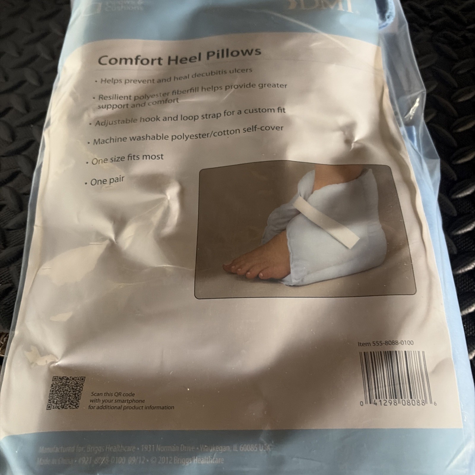 Comfort Heel Pillows DMI Brand New Machine Washable Highest Rated Heel Sores