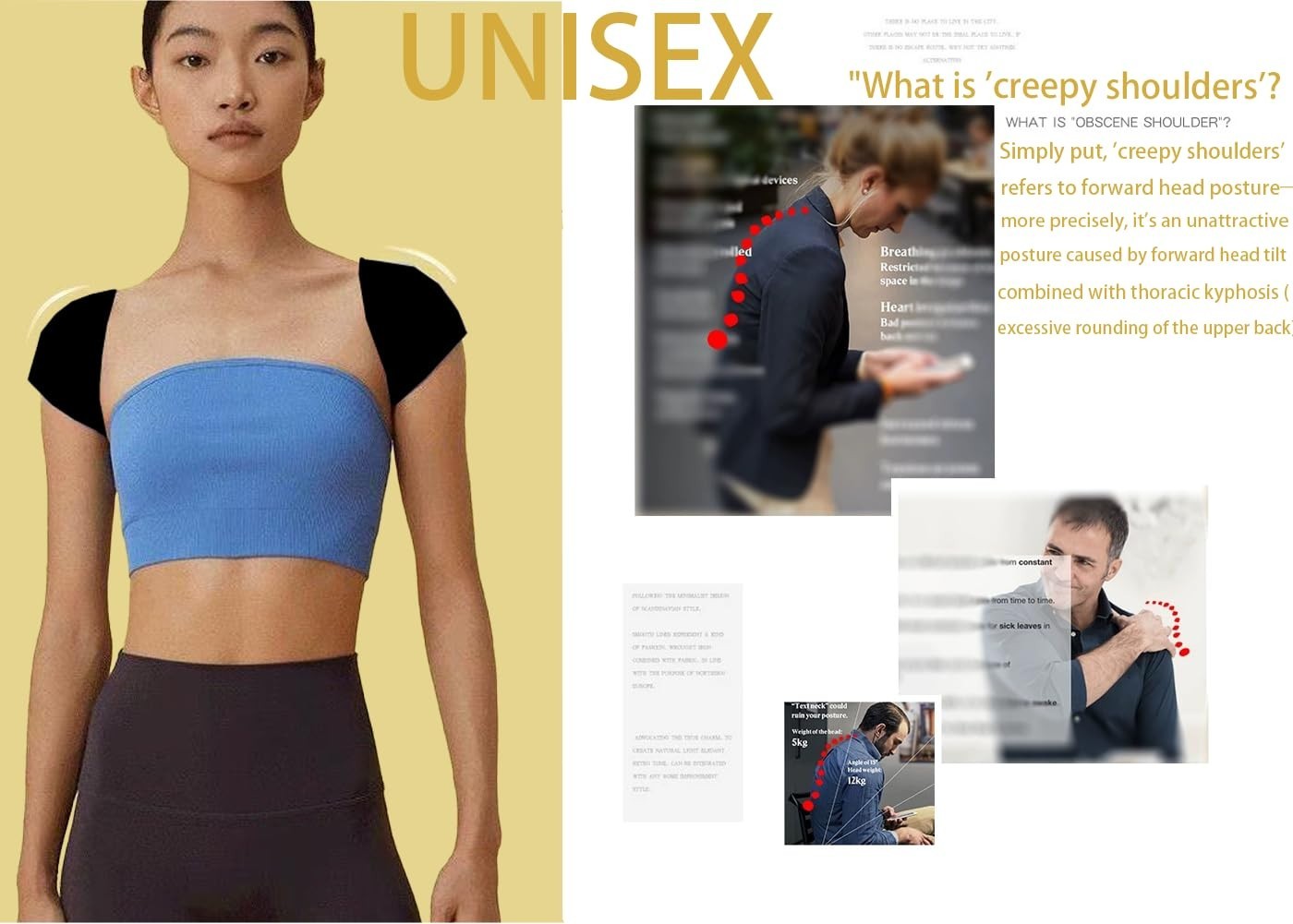 Posture Corrector Back Brace – Adjustable Spine Support for Pain Relief – Medium