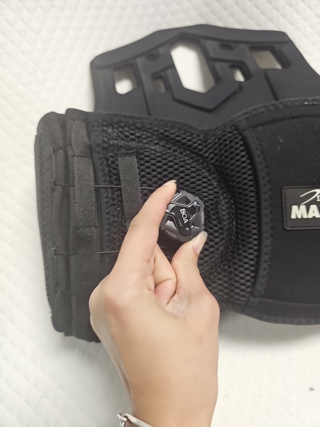 DeRoyal MAXAlign Dual Boa-Coiler Adjustable Lumbar Back Brace Black EXCELLENT