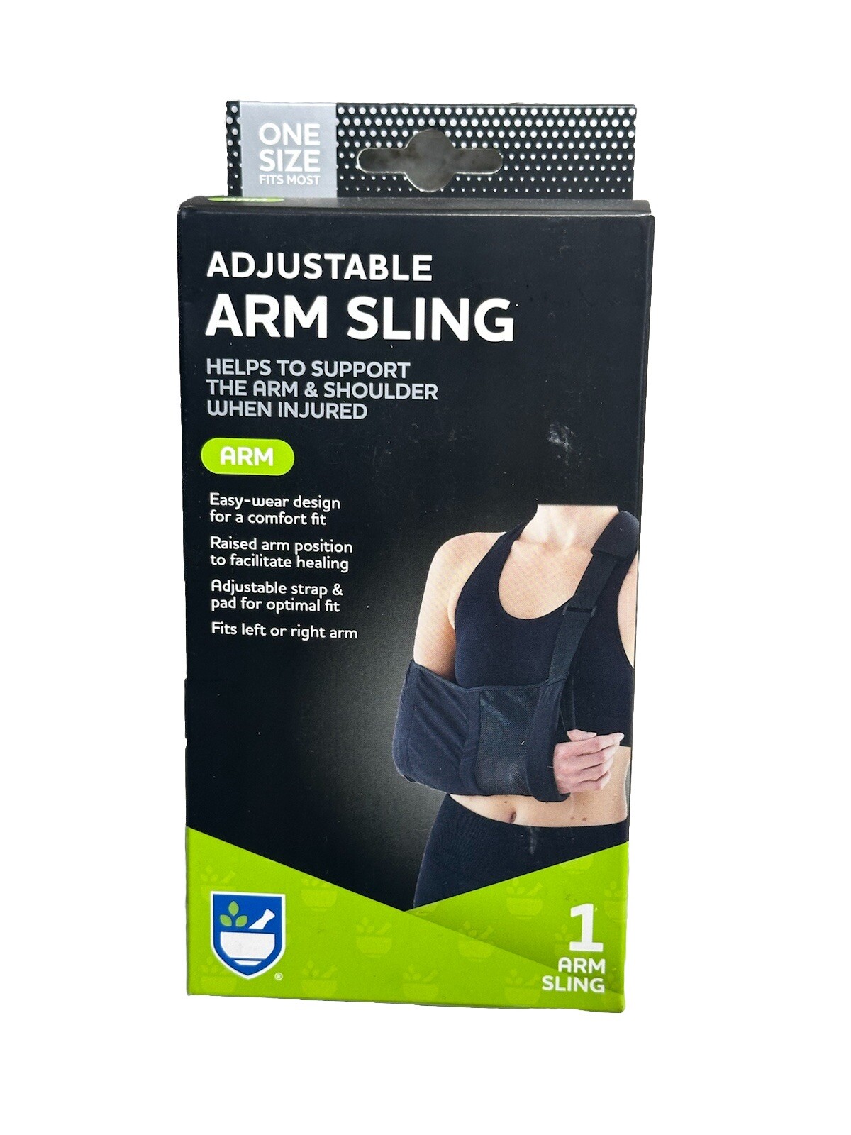 New ~~~ Adjustable Left Or Right Arm Sling Comfort Fit One Size Support