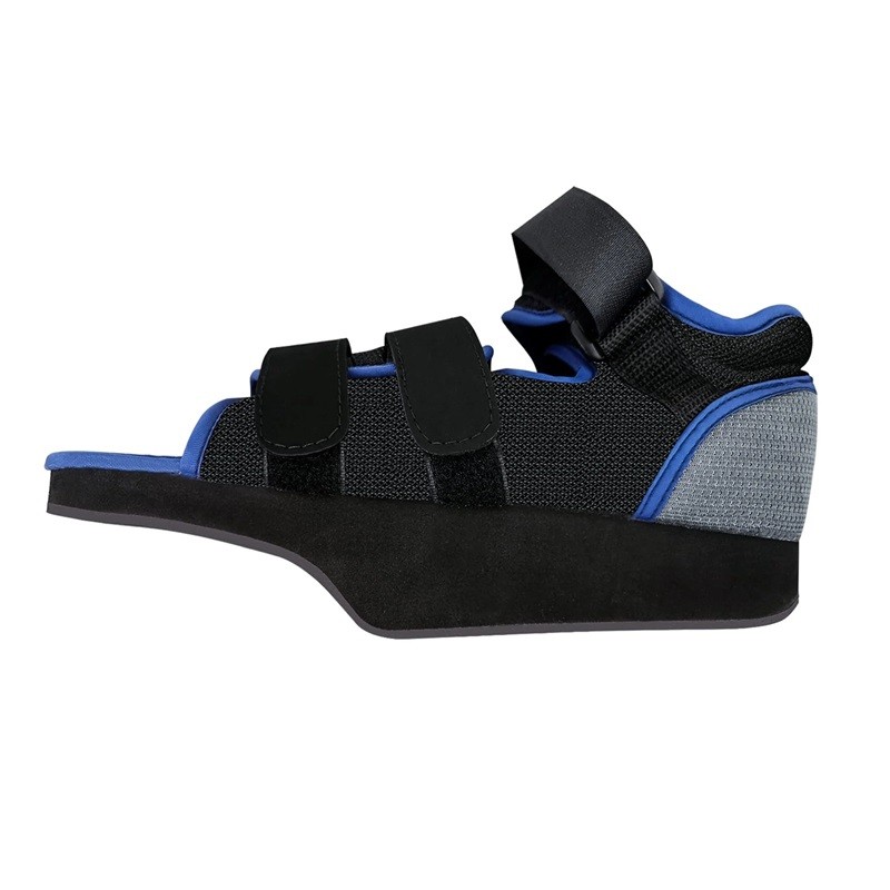 Post Op Shoe Forefoot Off-Loading Boot Fracture Recovery Black/Blue S M L