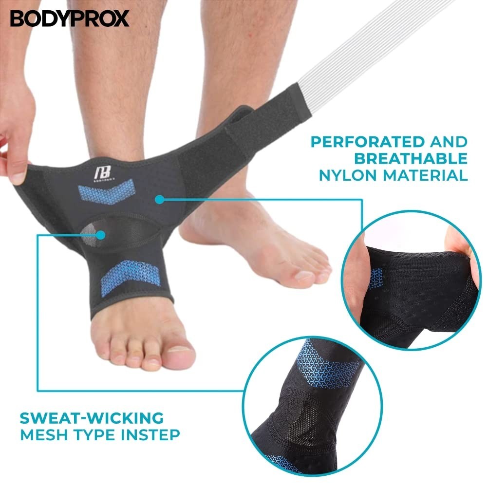 Bodyprox Ankle Brace for Women and Man, Ankle Compression Sleeve, Ankle Support