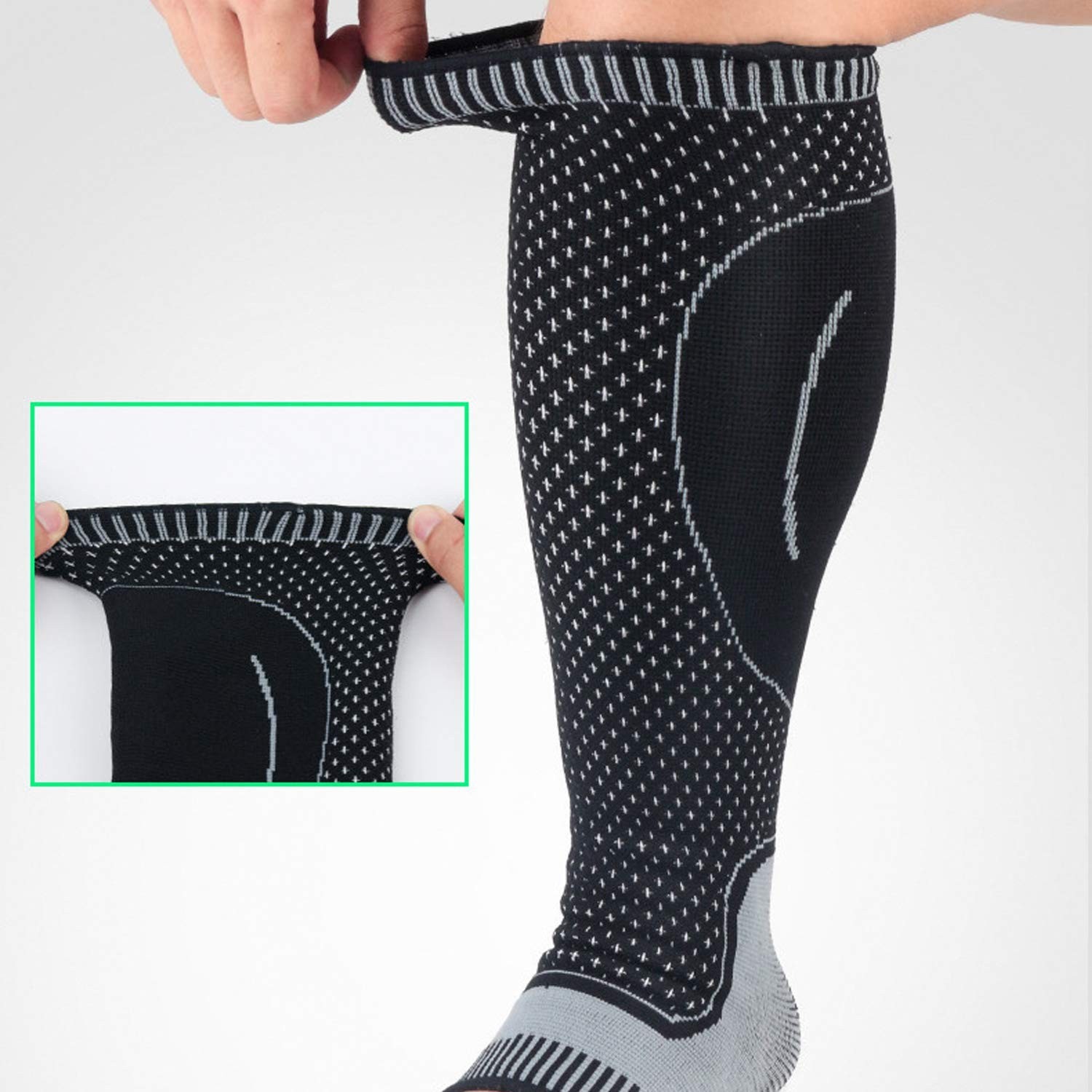 Compression Socks Calf Foot Sleeves for Ankle Heel Plantar Fasciitis Support …