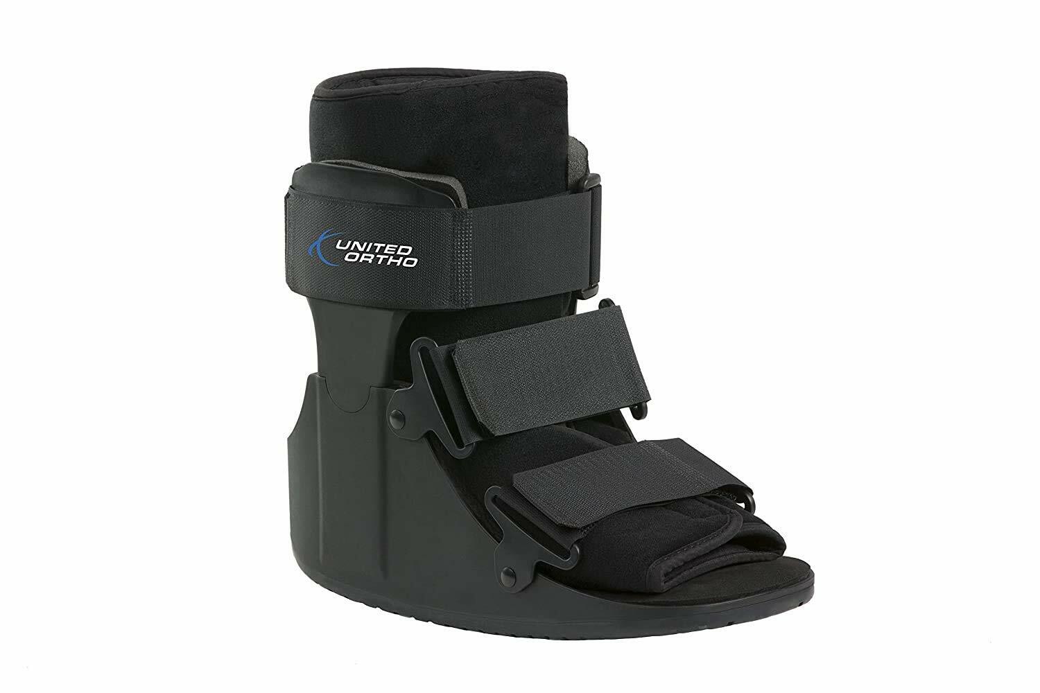 United Ortho – USA14017 Short Cam Walker Fracture Boot, Large, Black