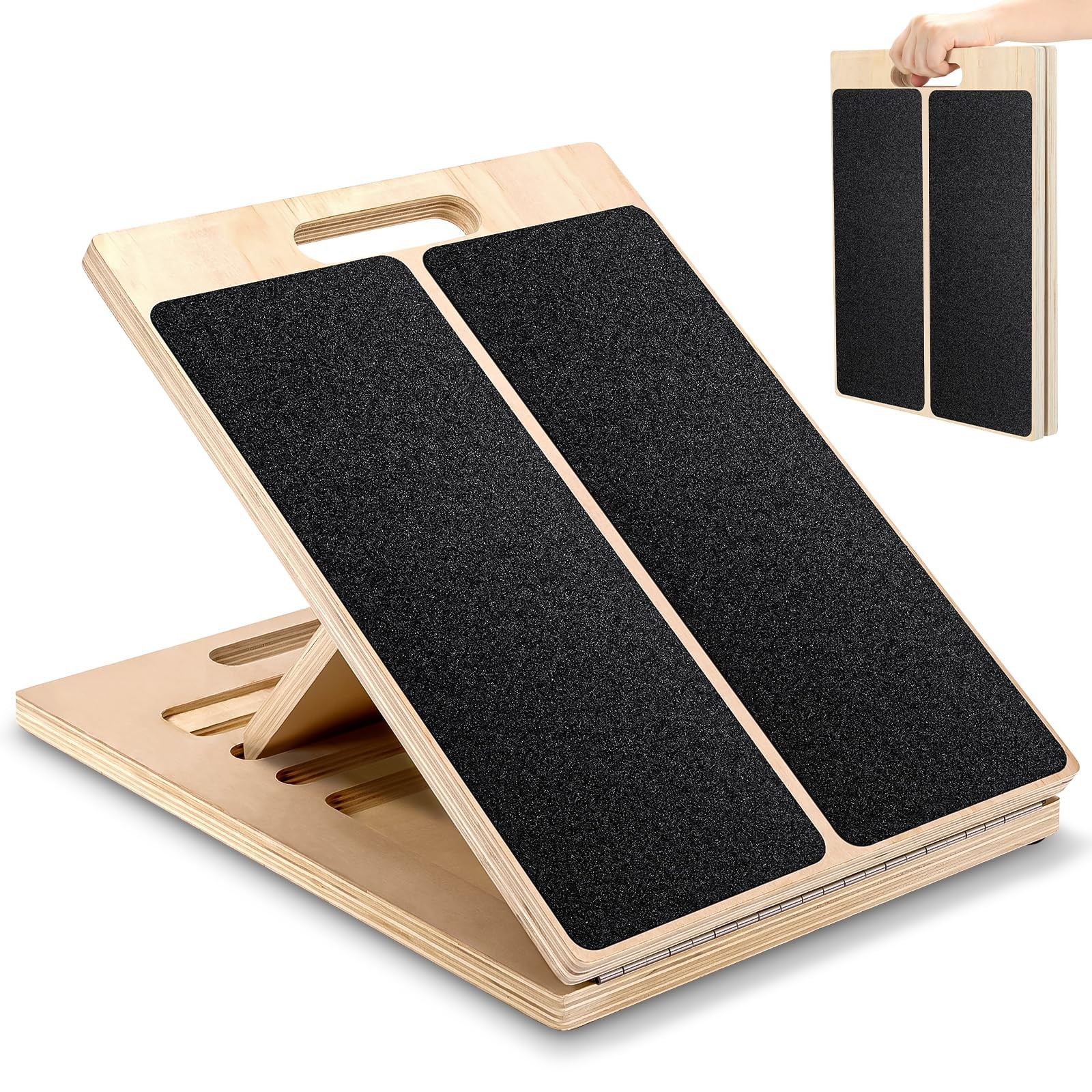 Wooden Slant Board for Calf 15.5″ x 13.3″, Wood-basic Incline