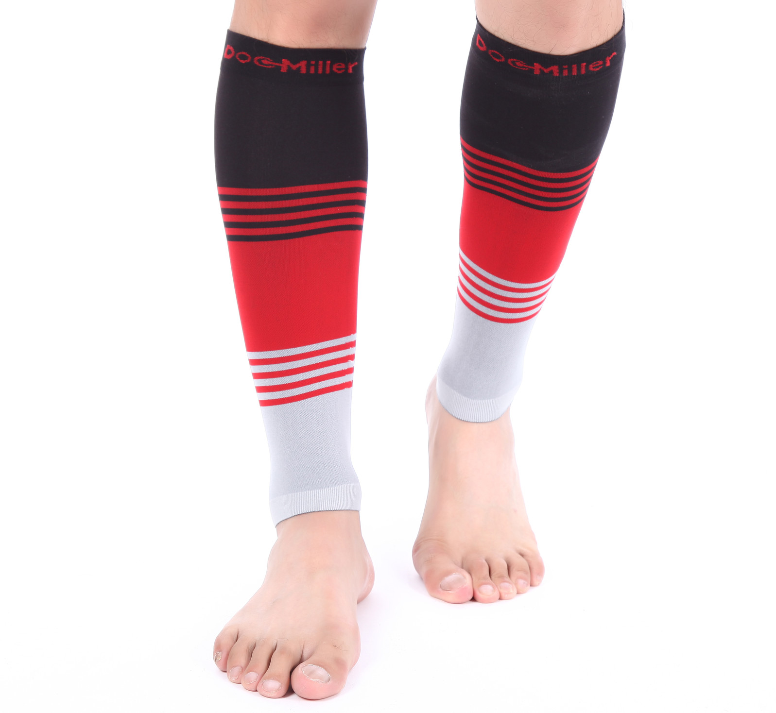 Doc Miller Compression Calf Sleeve Running Leg Support Sport Shin Splint Socks